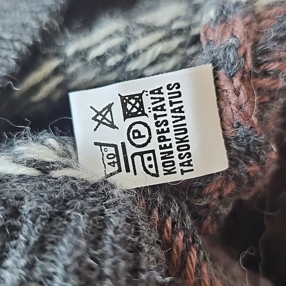 Maria Lammi Merino Wool Handmade Finnish Knit Sweater Vest, XL - Picture 11 of 14